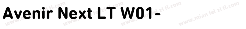 Avenir Next LT W01字体转换